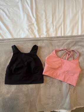 lululemon athletica Black and Pink Sports Bras
